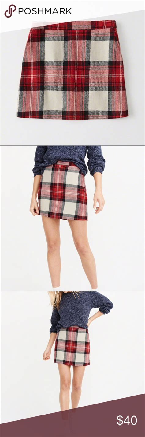 abercrombie plaid skirt